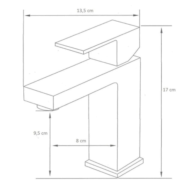 Torneira monocomando Linea baixa