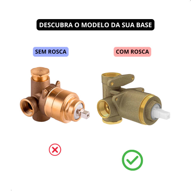 Acabamento de Registro Monocomando compatível com base Deca SAFIRA - Dourado