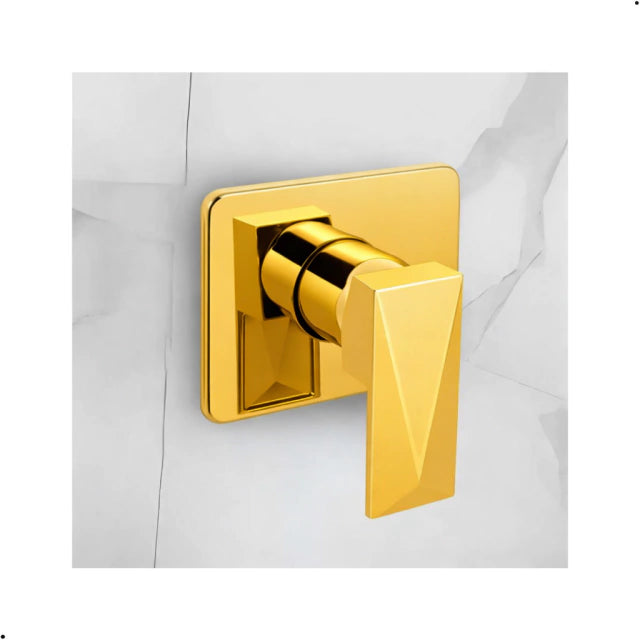 Acabamento de Registro Monocomando compatível com base Deca SAFIRA - Dourado