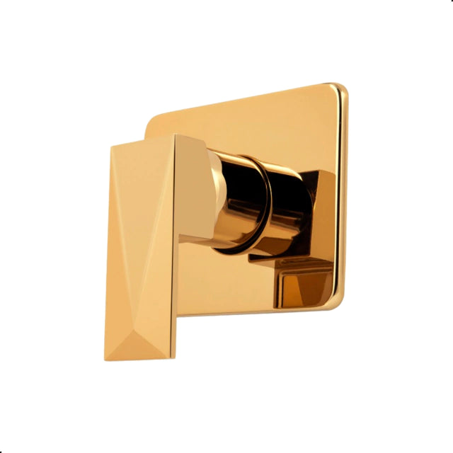 Acabamento de Registro Monocomando compatível com base Deca SAFIRA - Dourado