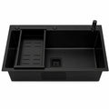 Cuba retangular gourmet 78cm - PRETO
