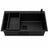 Cuba retangular gourmet 78cm - PRETO