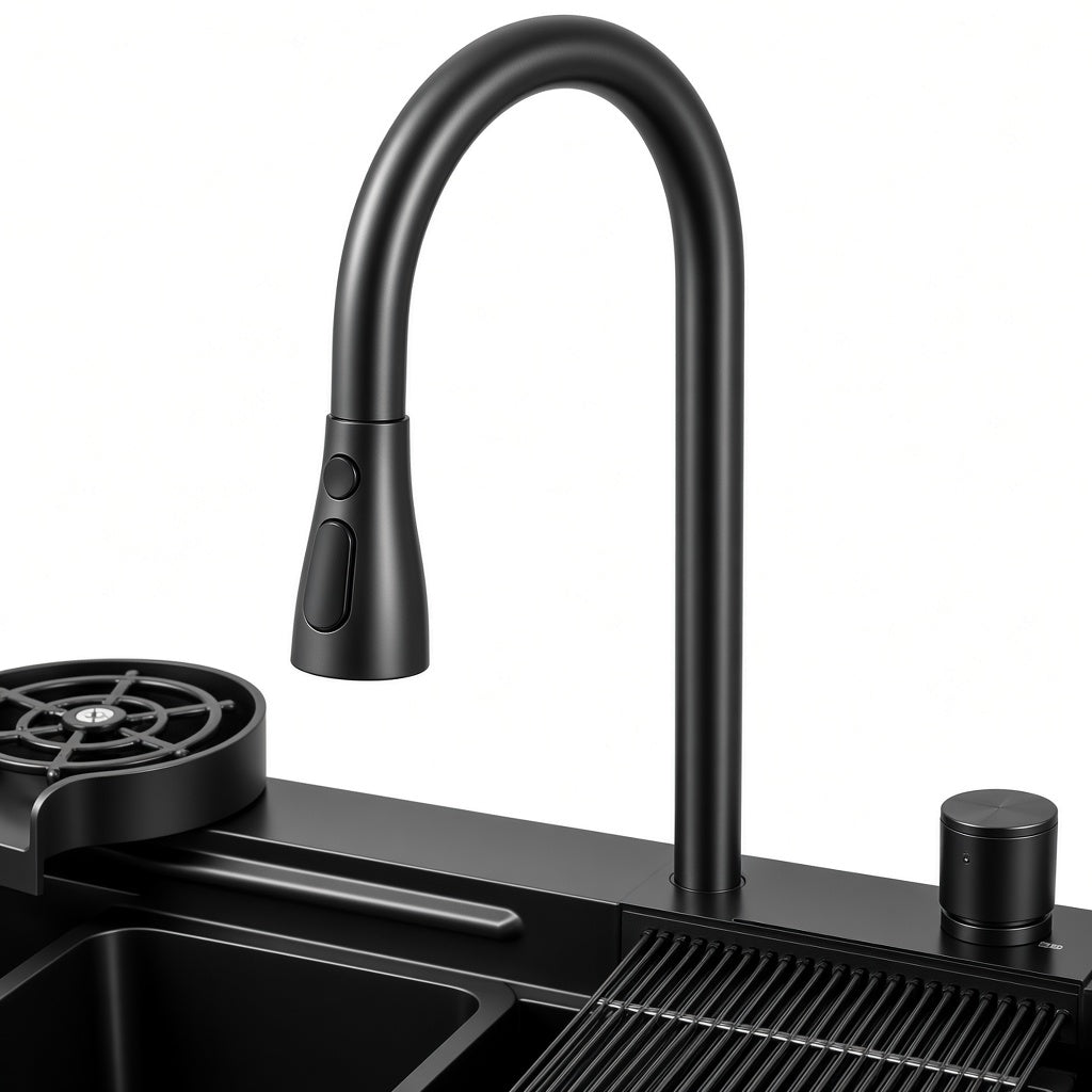 Cuba Retangular Gourmet Cascata - Gunmetal