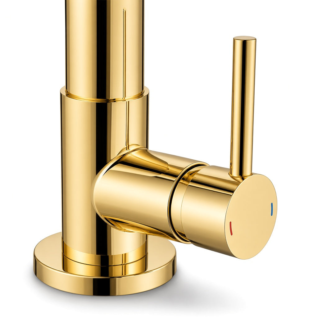 Torneira monocomando Gourmet Mola 2 saidas - Dourado