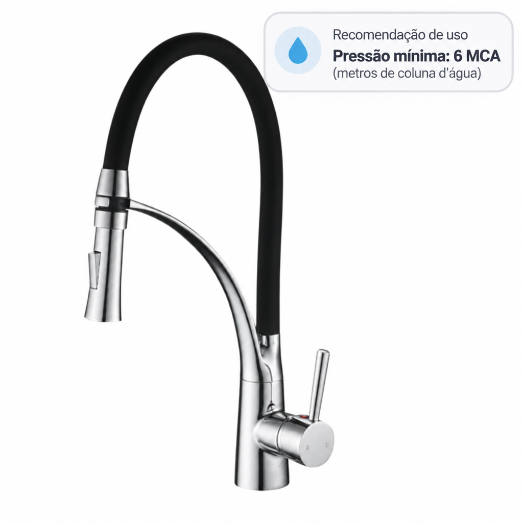 Torneira monocomando Gourmet Cisney - Cromado