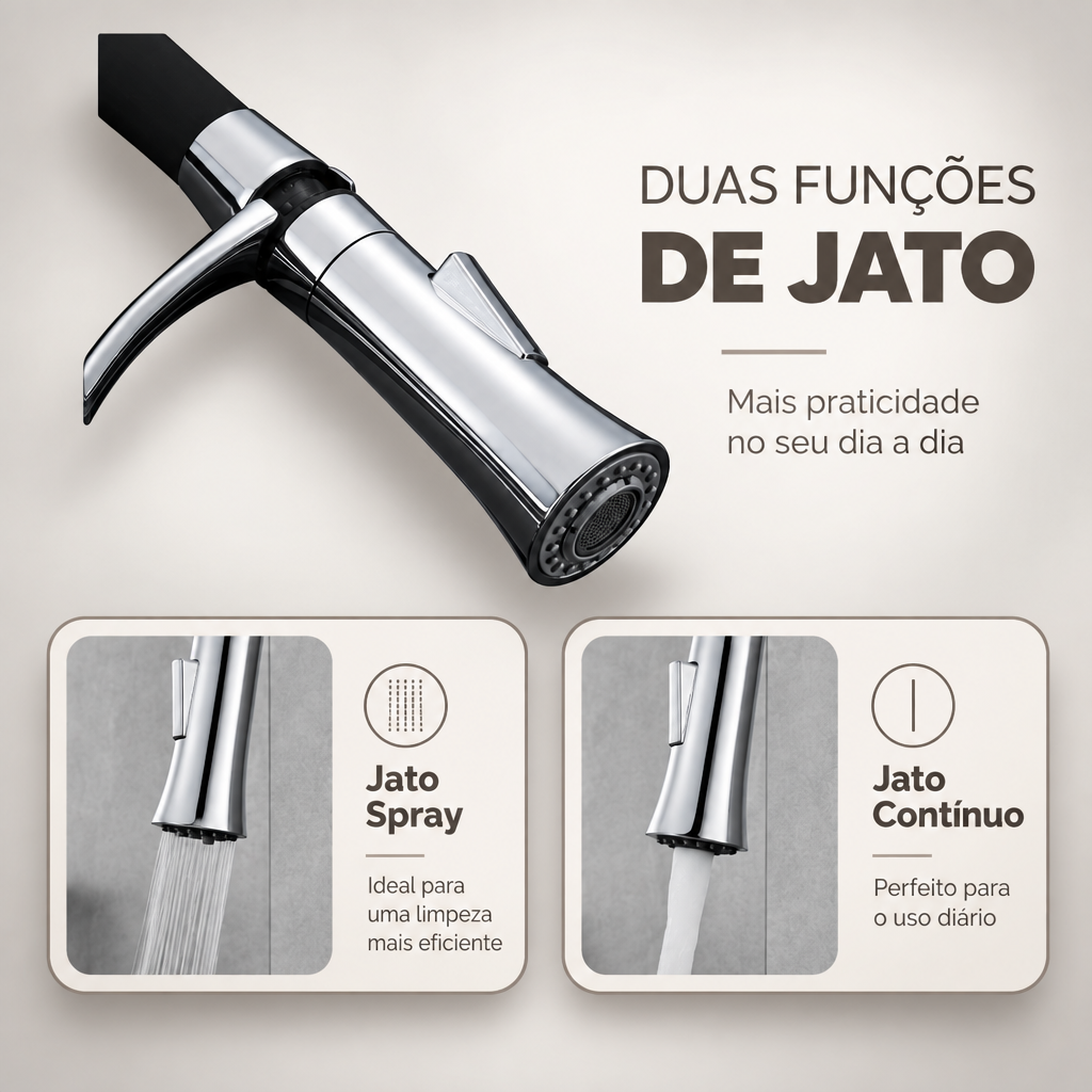 Torneira monocomando Gourmet Cisney - Cromado