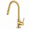 Torneira Monocomando Extensível - Dourado Fosco