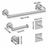 Kit de Acessórios para Banheiro 5 Peças LINEA
