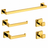 Kit Quadrado Luxo 5 peças - Dourado